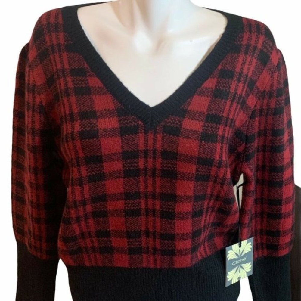 Cliche Pullover Sweater, Very Soft, SZ L, NWT